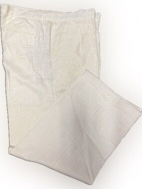 Gochu Lightweight Off White Linen Pants - Sz 40